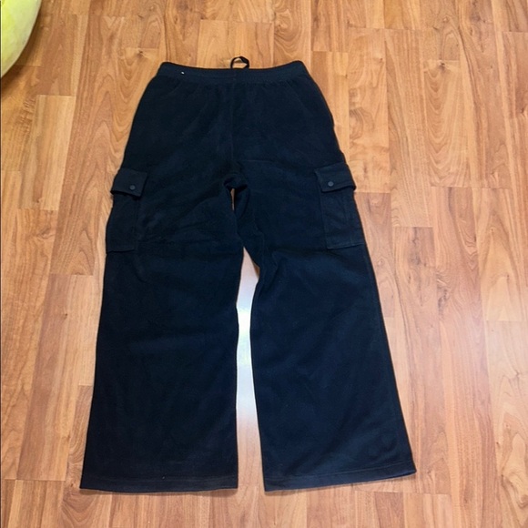 NWOT PINK Victoria's Secret Black Wide Leg Velour Jumpsuit - Picture 9 of 9